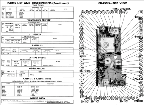 Standard Broadcast Transistor 7 60R49 Ch=1.50401; Arvin, brand of (ID = 519232) Radio