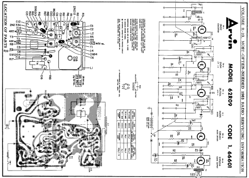 62R09 Ch= 1.66601; Arvin, brand of (ID = 168144) Radio