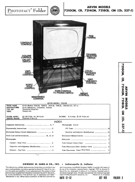 7214CM Ch= 337-1; Arvin, brand of (ID = 3125877) Televisore
