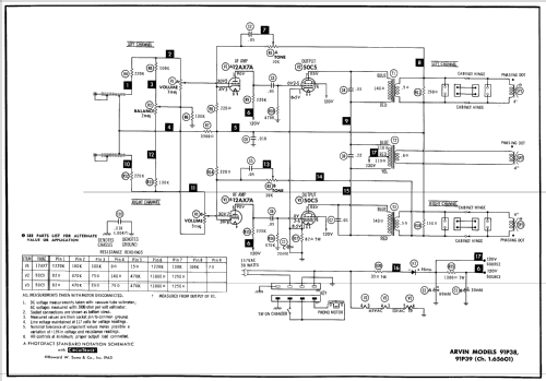 91P39 Ch= 1.65601; Arvin, brand of (ID = 706772) Enrég.-R