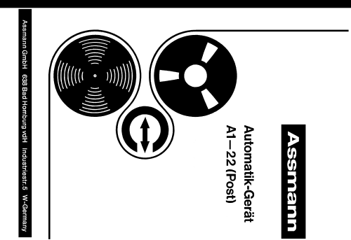 Automatik I-22 A1-22 Post; Assmann, W., GmbH; (ID = 1837347) Sonido-V