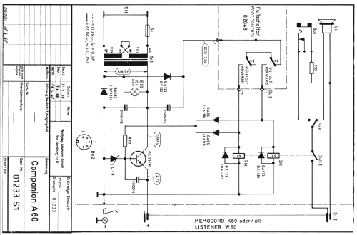 Companion A60; Assmann, W., GmbH; (ID = 1206131) Ampl/Mixer