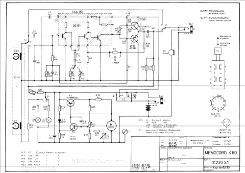 Memocord K60; Assmann, W., GmbH; (ID = 1198840) R-Player