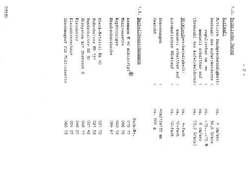 Miniscript M40; Assmann, W., GmbH; (ID = 1254663) R-Player