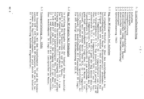 Taschendiktiergerät MC8 - 01588; Assmann, W., GmbH; (ID = 1233935) Ton-Bild