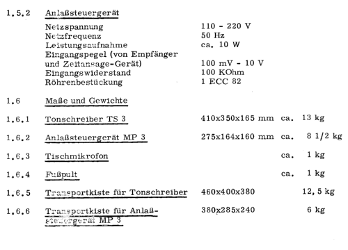 Tonschreiber TS3; Assmann, W., GmbH; (ID = 92653) Ton-Bild