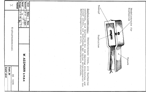 Tonschreiber TS3; Assmann, W., GmbH; (ID = 92664) Sonido-V