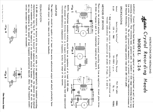 Crystal Recording Head X-26; Astatic Corp.; (ID = 1710867) R-Player