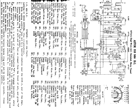 910 BG; Astor brand, Radio (ID = 717346) Radio