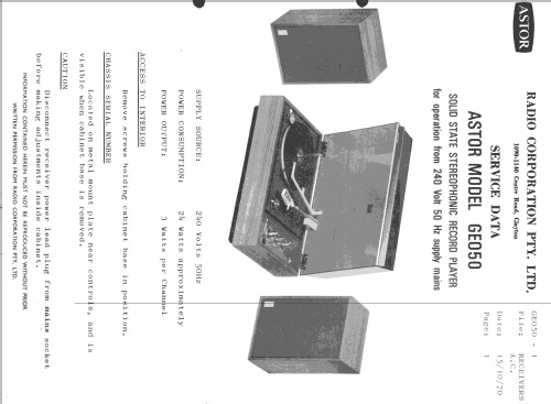 Executive S400 GE050-C; Astor brand, Radio (ID = 1464336) Ton-Bild