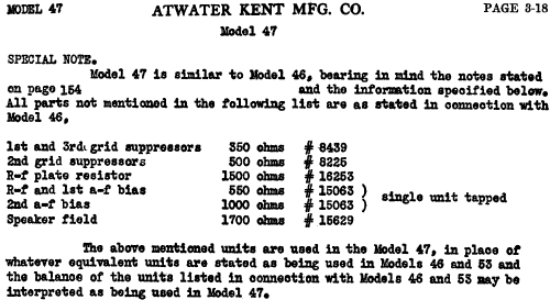 47 ; Atwater Kent Mfg. Co (ID = 700231) Radio