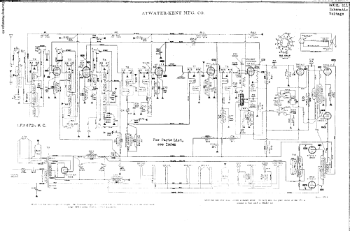 511-W Ch= 511; Atwater Kent Mfg. Co (ID = 698225) Radio