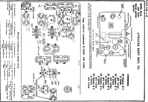 85Q 85-Q; Atwater Kent Mfg. Co (ID = 696867) Radio