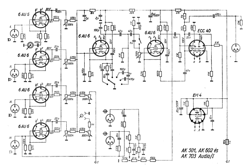 Audio Amplifier AK 602; Audio Kino és (ID = 2627776) Ampl/Mixer