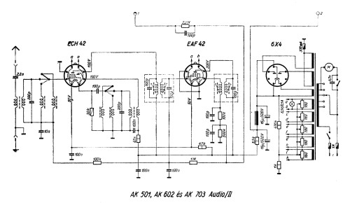 Audio Amplifier AK 602; Audio Kino és (ID = 2627777) Ampl/Mixer