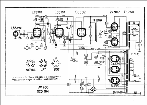 Power Amplifier AV 760; Audio Kino és (ID = 1489359) Ampl/Mixer