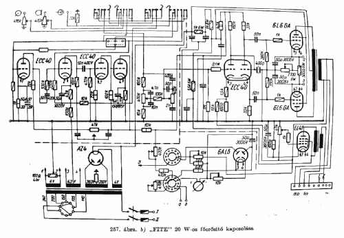 Power Amplifier FITE 20 / EF725; Audio Kino és (ID = 1410422) Ampl/Mixer