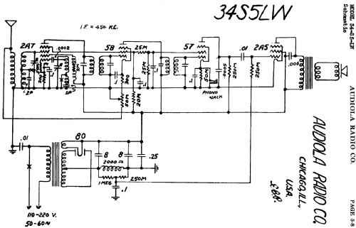 34-S-5-LW ; Audiola Radio Co.; (ID = 484424) Radio