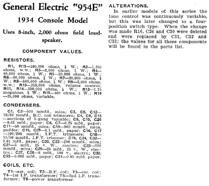 G.E. Pandora 954E; Australian General (ID = 1937862) Radio