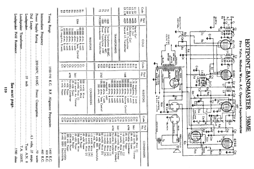 Hotpoint-Bandmaster 358ME; Australian General (ID = 755342) Radio