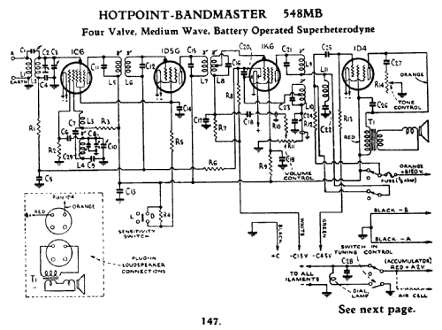 Hotpoint-Bandmaster 548MB; Australian General (ID = 754489) Radio