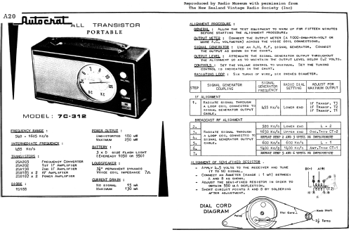 Autocrat Sanyo All Transistor Portable 7C-312; Autocrat Radio Ltd.; (ID = 2980298) Radio