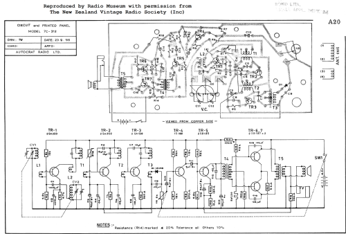 Autocrat Sanyo All Transistor Portable 7C-312; Autocrat Radio Ltd.; (ID = 2980299) Radio