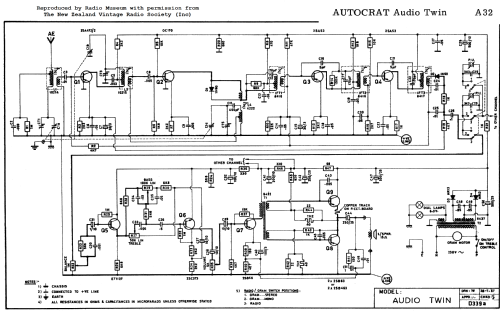 Solid State Stereo System Audio Twin; Autocrat Radio Ltd.; (ID = 2981294) Radio