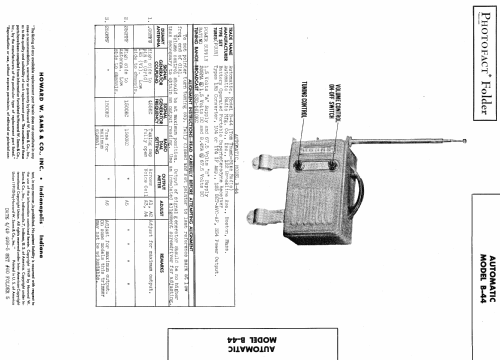 B-44 'Tom Thumb' ; Automatic Radio Mfg. (ID = 437124) Radio