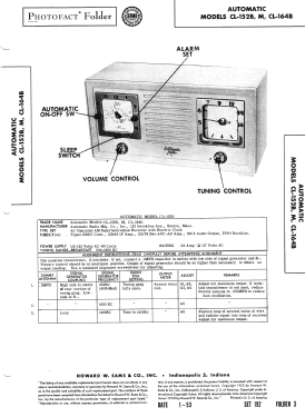 CL-152M ; Automatic Radio Mfg. (ID = 3135482) Radio