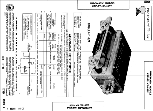 CP-489F ; Automatic Radio Mfg. (ID = 589476) Car Radio