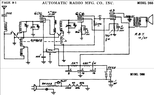 D55 ; Automatic Radio Mfg. (ID = 451206) Radio