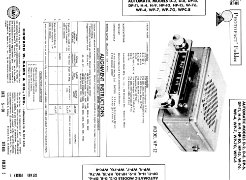 D-2 ; Automatic Radio Mfg. (ID = 564909) Car Radio