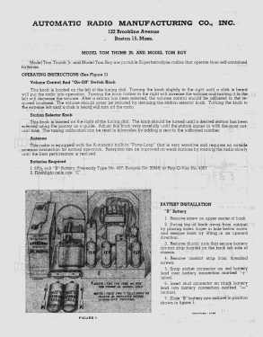 Tom Thumb Jr. ; Automatic Radio Mfg. (ID = 2818697) Radio