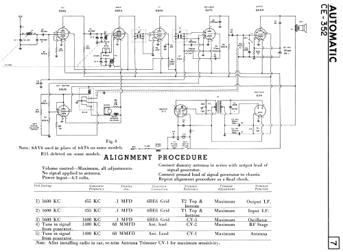 CE-352 ; Automatic Radio of (ID = 2311006) Car Radio