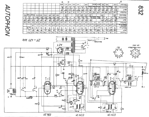 832; Autophon AG inkl. (ID = 16520) Radio