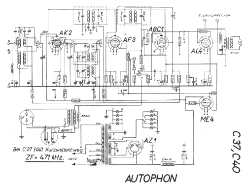 C37; Autophon AG inkl. (ID = 16497) Radio