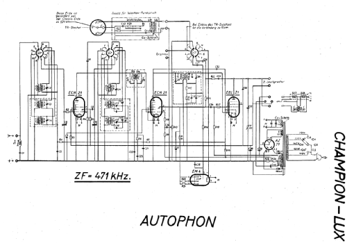 Champion-Lux ; Autophon AG inkl. (ID = 16485) Radio