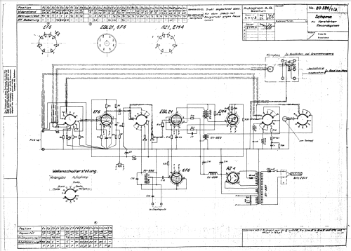 Recordophon Drahttongerät m. Plattenspieler; Autophon AG inkl. (ID = 1057936) R-Player