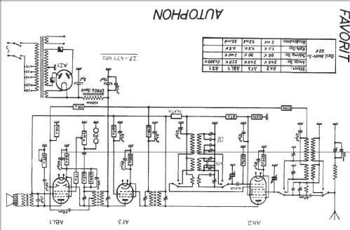 Favorit 38; Autophon AG inkl. (ID = 16490) Radio