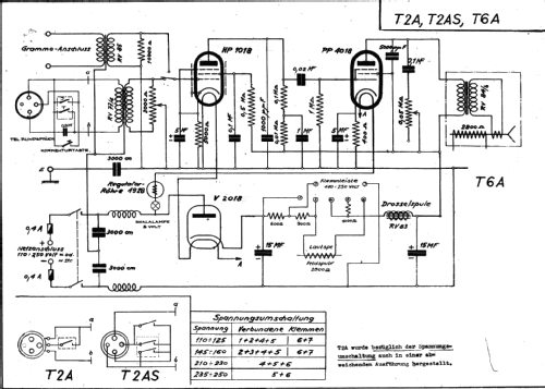 NF-Telefonrundspruch T6A; Autophon AG inkl. (ID = 16549) Drahtfunk