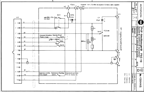 SE19 Ch= C23; Autophon AG inkl. (ID = 919866) Commercial TRX