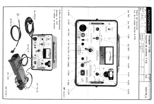 Testgerät für Handfunkgeräte T-112; Autophon AG inkl. (ID = 1857760) Equipment