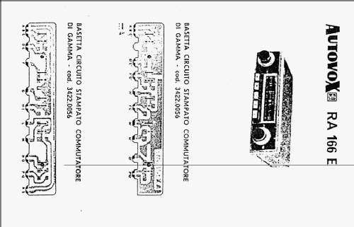 RA166E; Autovox SPA; Roma (ID = 954894) Autoradio