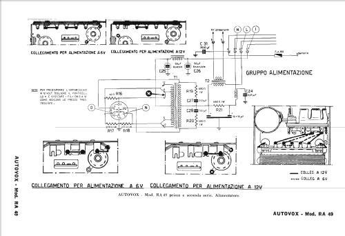 RA49/N; Autovox SPA; Roma (ID = 2465501) Car Radio