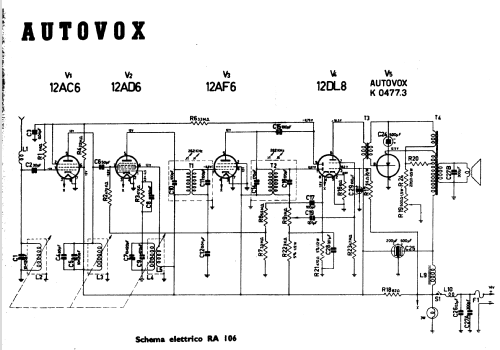 RA-106; Autovox SPA; Roma (ID = 545068) Car Radio