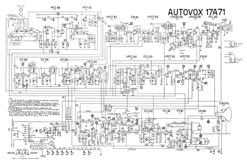 Televisore 17A71; Autovox SPA; Roma (ID = 2893803) Fernseh-E