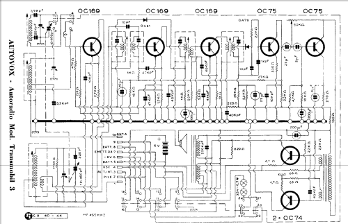 Transmobil 3 TR3; Autovox SPA; Roma (ID = 981765) Car Radio