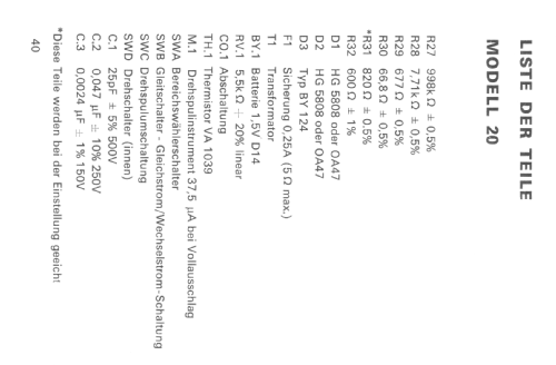 AvoMeter 20; AVO Ltd.; London (ID = 256901) Ausrüstung