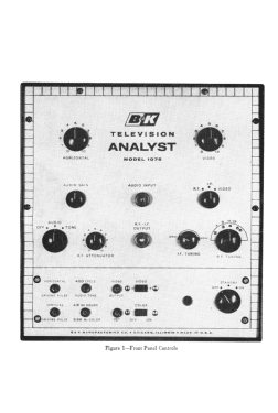 B&K Television Analyst 1075; B&K Precision, (ID = 2964203) Equipment